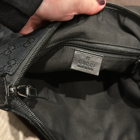 Gucci Monogram Canvas and Leather Messenger Crossbody Bag - Picture 7 of 11